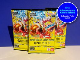3x One Piece OP15 Booster ENGLISH *Sealed*