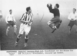 3x Original Pressefotos 1951/1952: CH Fussball