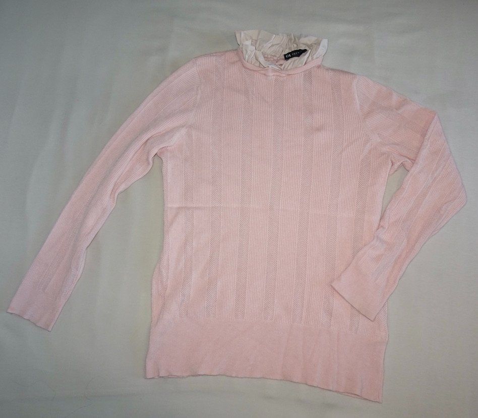 C&A Maglioni & Felpe: Pull C&A Premium rose col volant taille L – Nuovo (secondo la descrizione) da Châtelaine venduto da Gio54321 1
