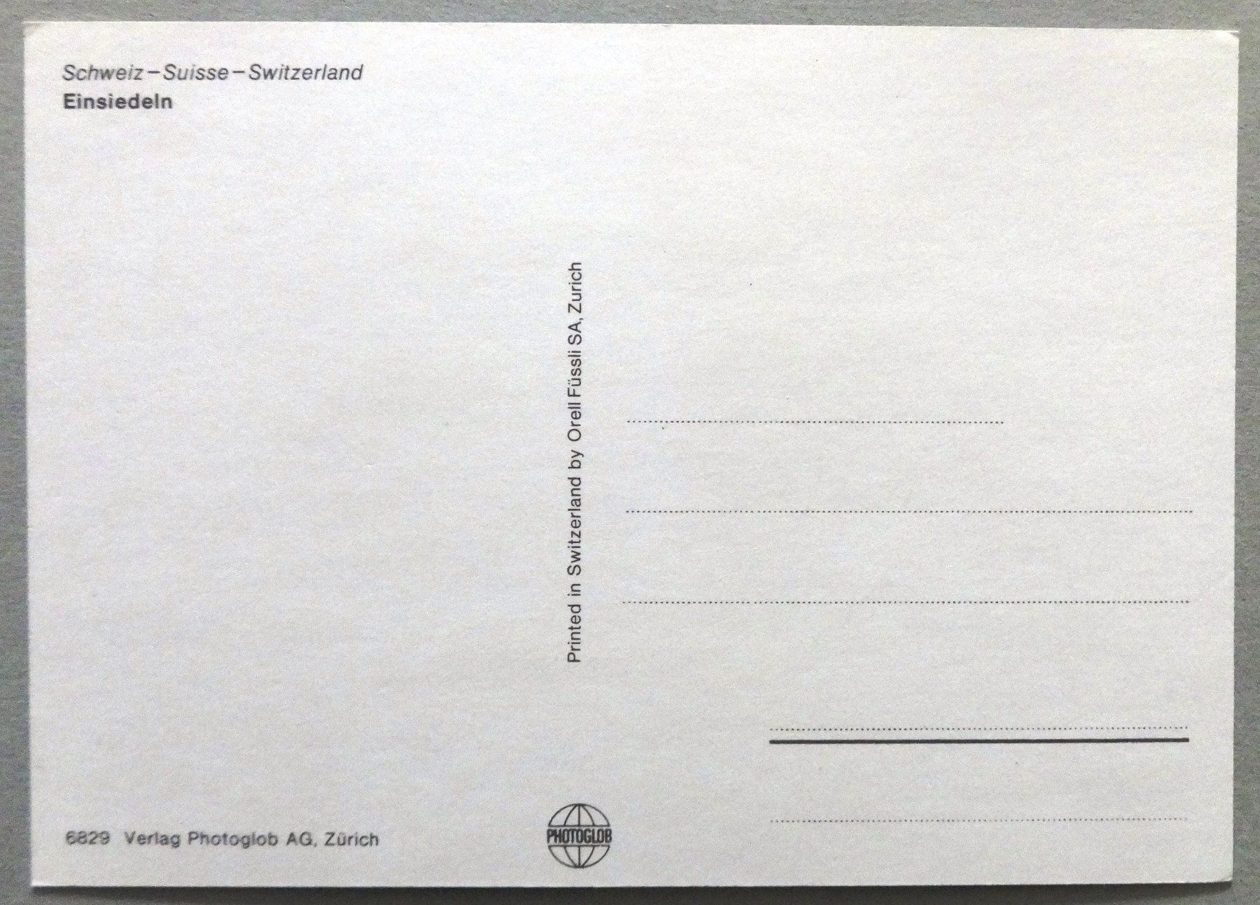 Cartoline postali: Einsiedeln – Usato da Fétigny venduto da Billy2miny 1