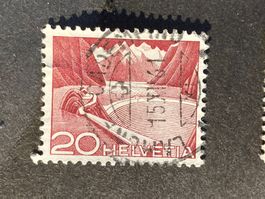 Schweiz 1961 Stausee 20 Vollstempel LAMONE-CADEMPINO 15.XII.
