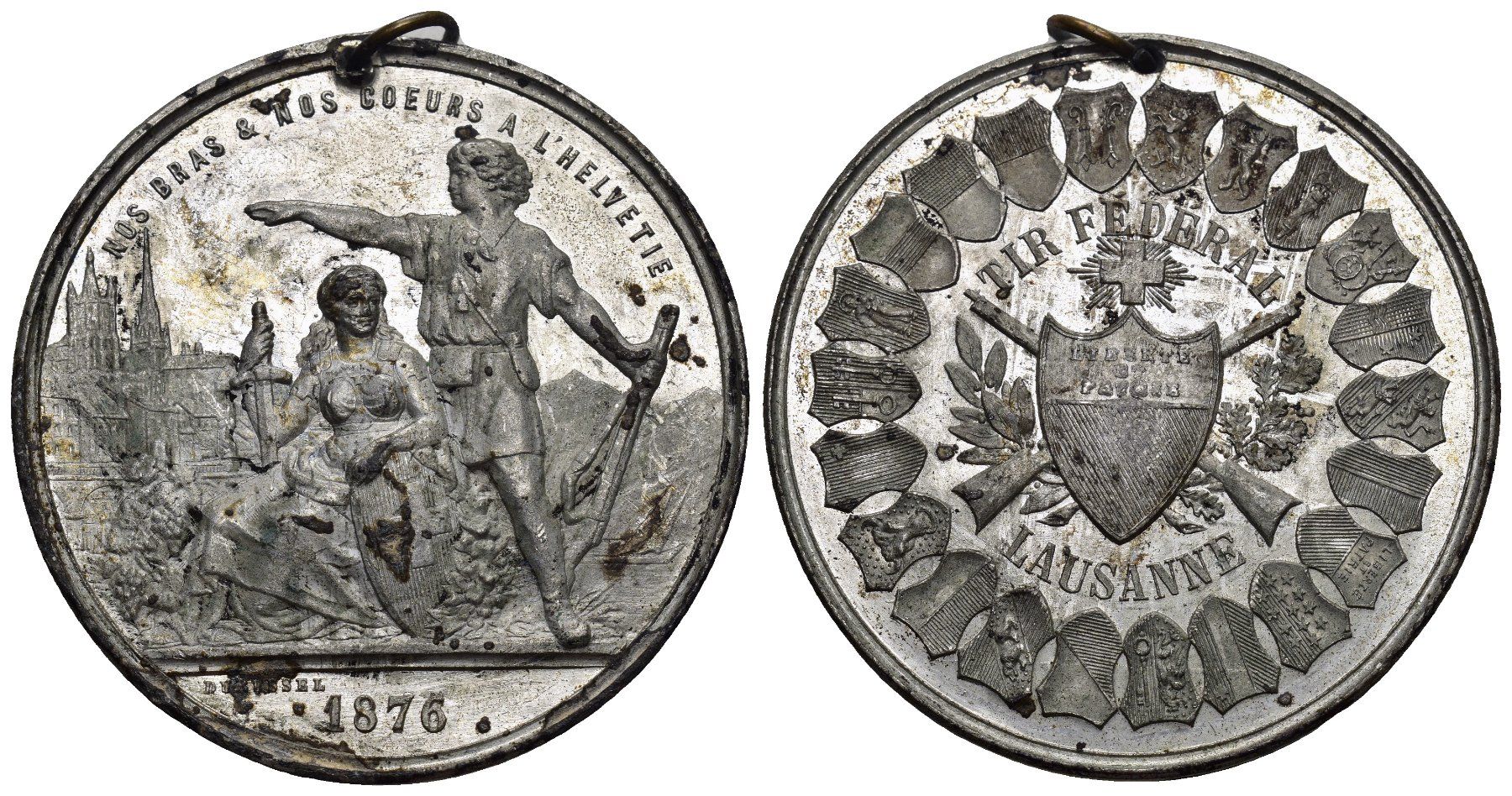 Medaglie: Lausanne 1876 – Usato da Bern venduto da numismatictops