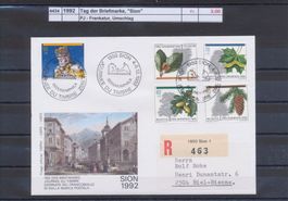 1992 Tag der Briefmarke, "Sion", Umschlag
