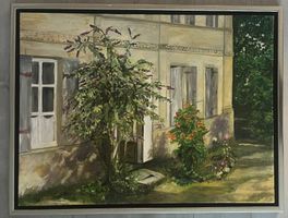 Französisches Landhaus auf Leinwand  (2005 Gerard Rüdlinger)