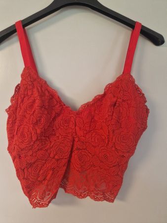 Pocketsy Bra-Top Lace – Rot, Grösse S