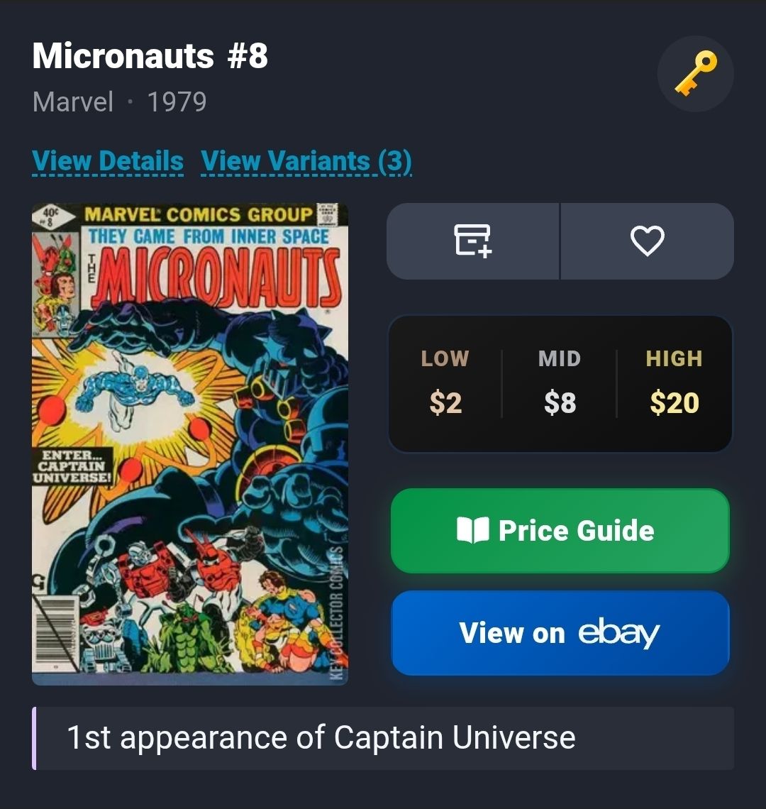 BD: Micronauts #8 🔑 – D'occasion à Biel/Bienne par collector_comics 2