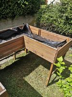 Jardinière surélevée en bois / Potager sur pied en angle