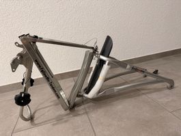 Fahrradkupplung FollowMe Tandem silber gebrauchter Zustand