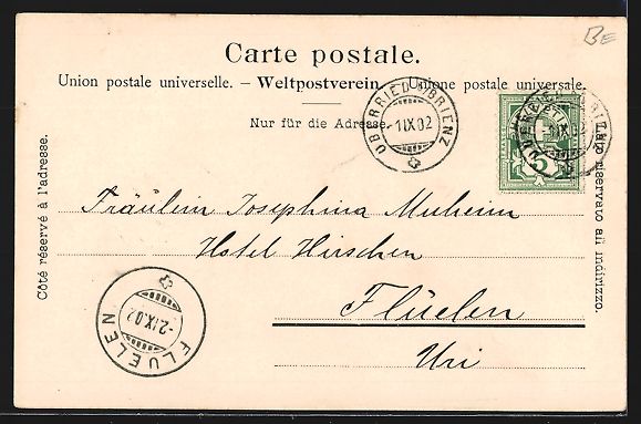 Cartoline postali: Grindelwald, Ortsansicht mit Wetterhorn – Usato da Berlin venduto da bartko-reher 1