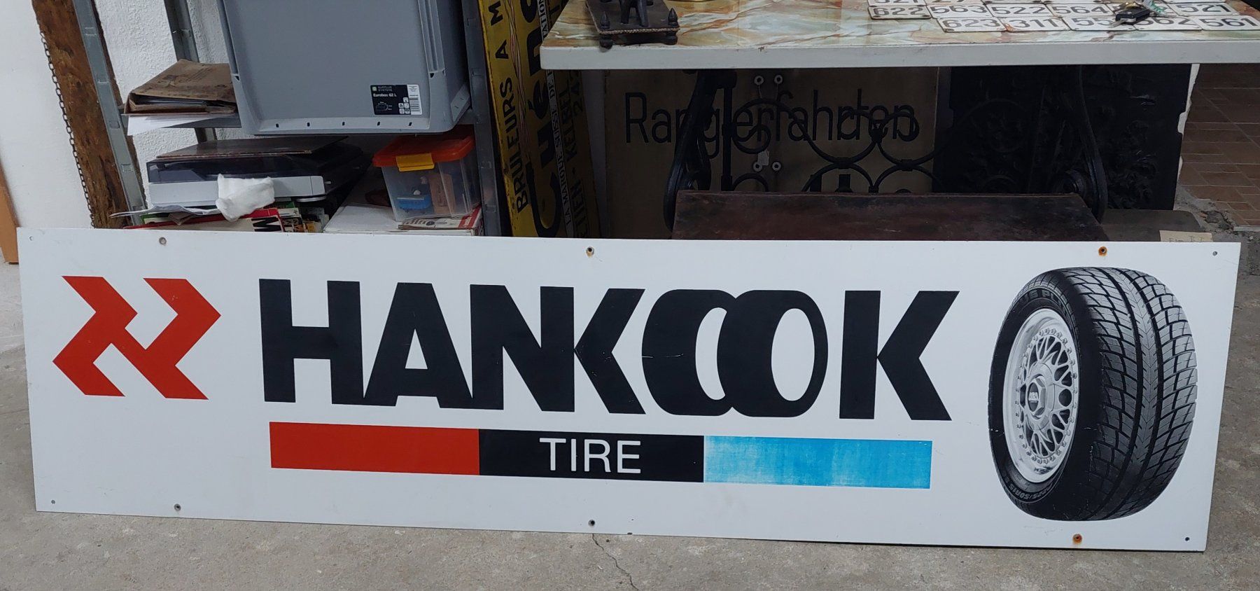 Insegne: Hankook Tire - 2 Meter Aluschild – Usato da Siblingen venduto da rantiques