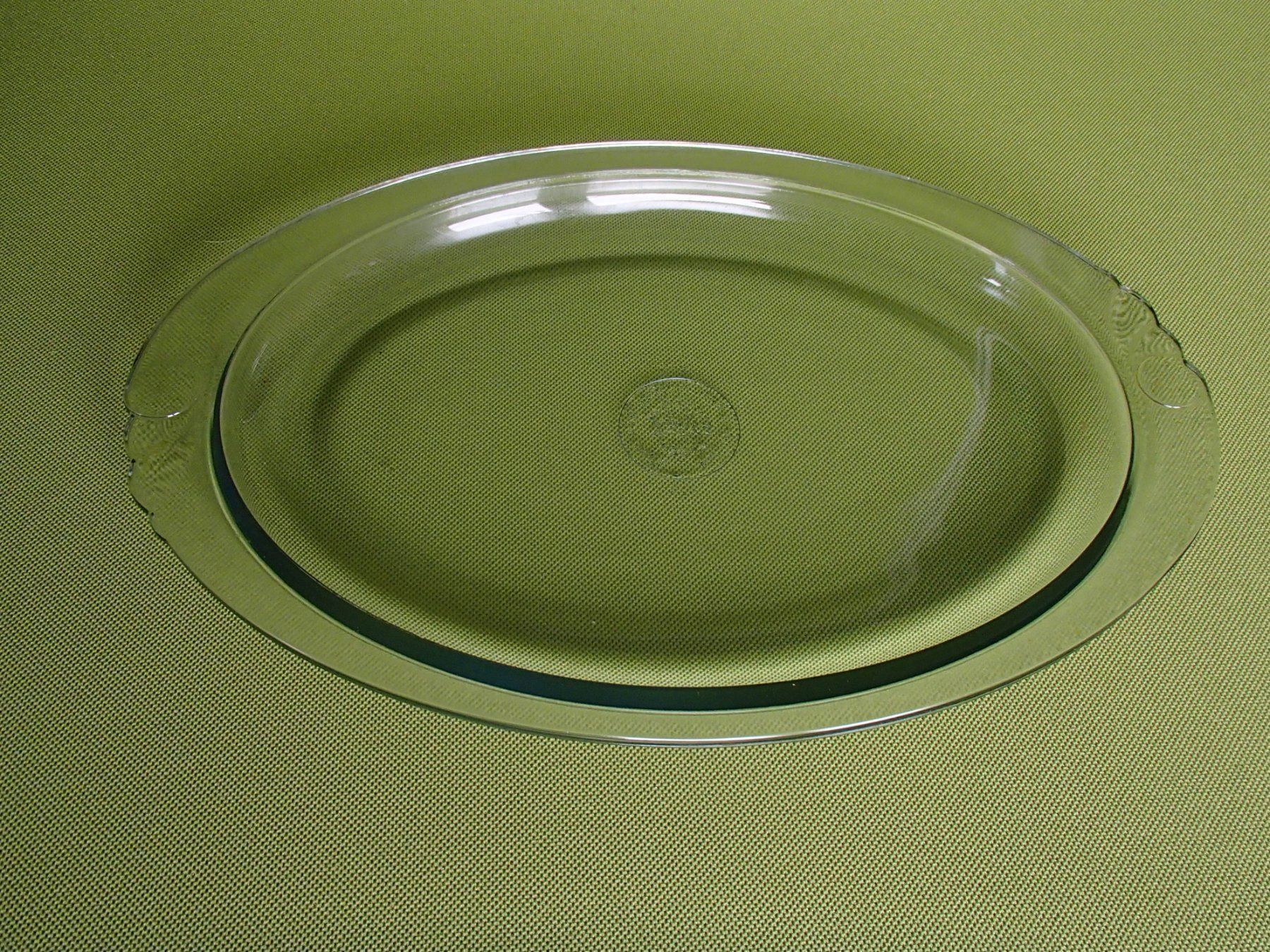 Servierplatten: hellblaue ovale dekorative amerikanische PYREX Platte – Gebraucht aus Schöfflisdorf von pullux