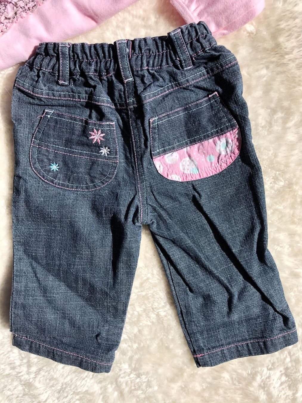 Pantaloni: Ensemble jeans + tee shirt - 12 mois 74 cm – Usato da Carouge GE venduto da Emilynette 3