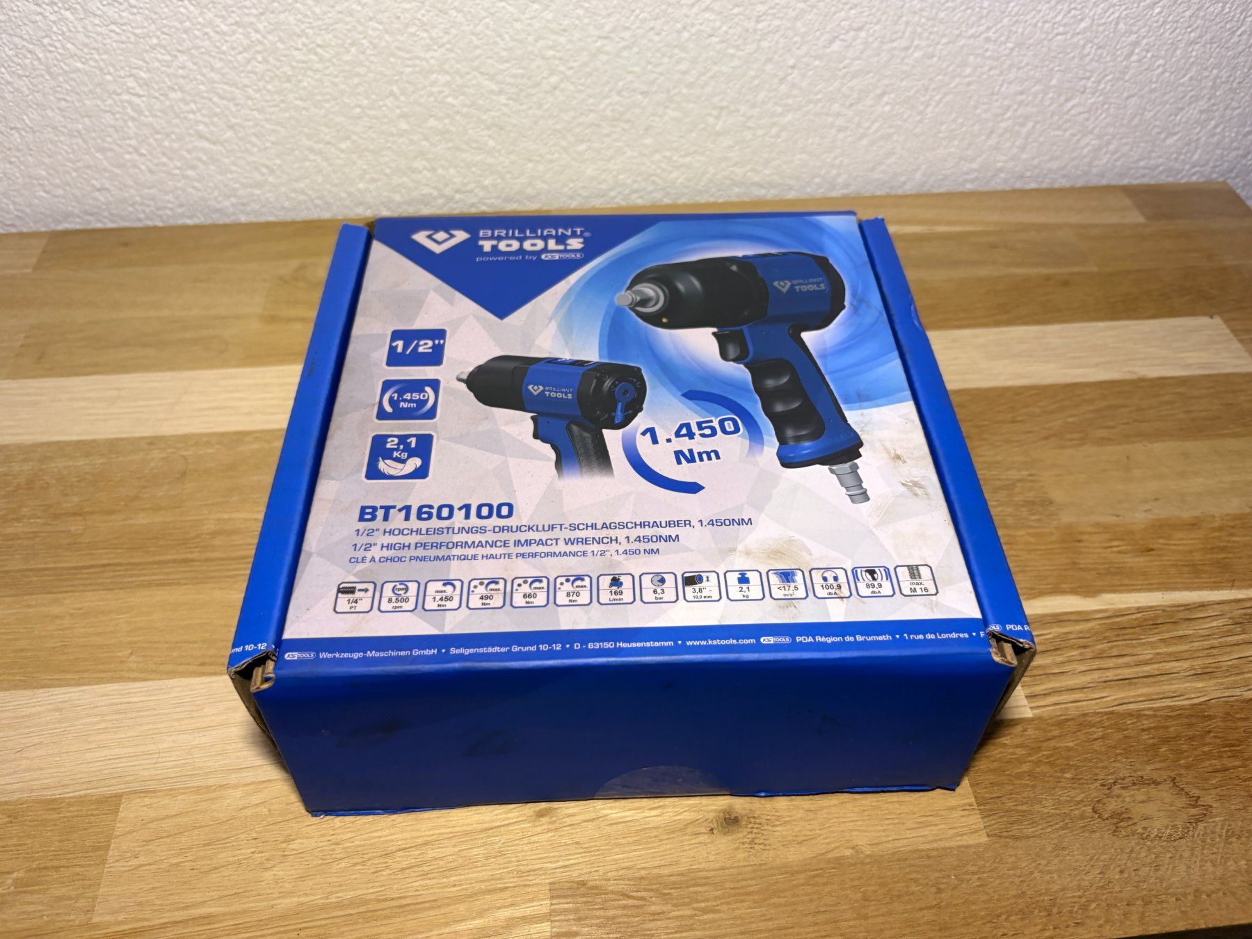 Tutti gli attrezzi: Druckluft Schlagschrauber 1450 Nm Brilliant Tools BT160100 – Usato da Adlikon b.Regensdf venduto da Cappo 1