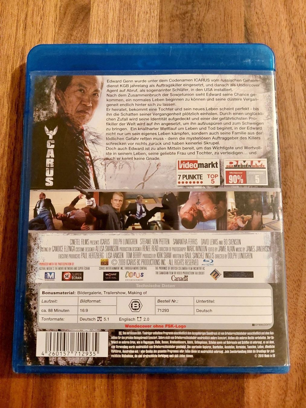 Alle DVDs: Blu Ray - Icarus mit Dolph Lundgren – Gebraucht aus Rheinfelden von FilmAuktion 1