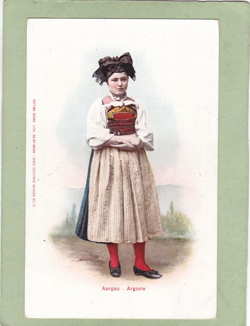 Cartoline postali: Kitsch Aargau Argovie Tracht – Usato da Herisau venduto da Lisegrat2008