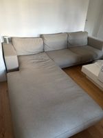 Grosses Ecksofa / Wohnlandschaft 304 × 262 cm - grau-beige