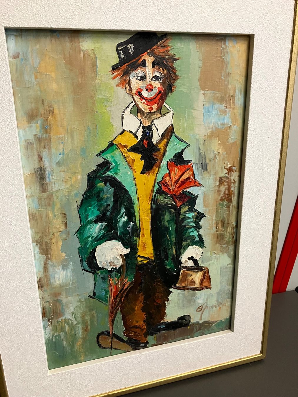 Dipinti: Ölgemälde Clown Bild – Usato da Aarburg venduto da Wendepunkt_Fundgrube 1