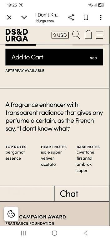 Profumi & Eau de Toilette: I DON'T KNOW WHAT Parfüm von D.S. & DURGA – Nuovo e nell'imballaggio originale da Uerkheim venduto da Pod23 3