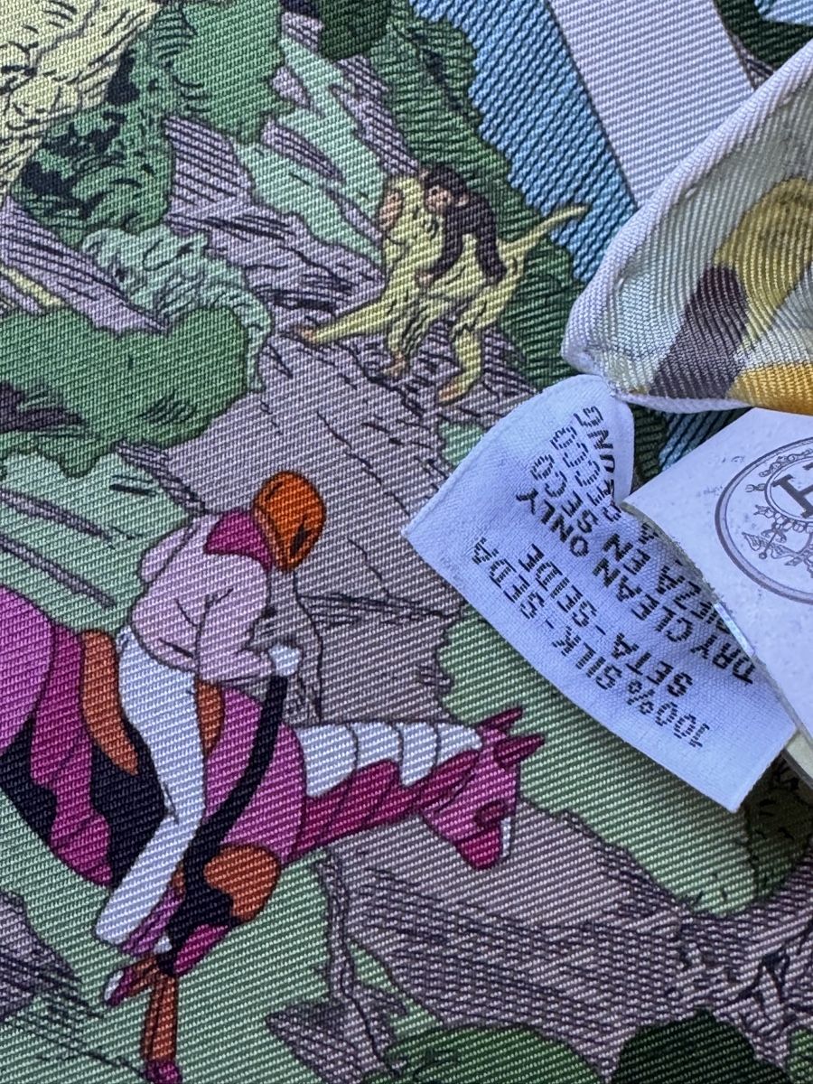 Hermès Foulard & Sciarpe: Hermès carré neuf, 90 On The Beach – Nuovo e nell'imballaggio originale da Genève venduto da Allisgood 3