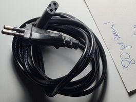10 St Stromkabel H03VVH2-F 2x0.75mm ss VDE CEBEC SABS 165cm