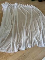 2x Vorhang, weiss, ca. 240cm x 200cm