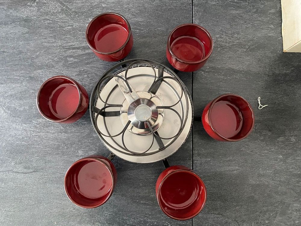 Fondue Bourguignonne Karussell mit Teller Kaufen auf Ricardo