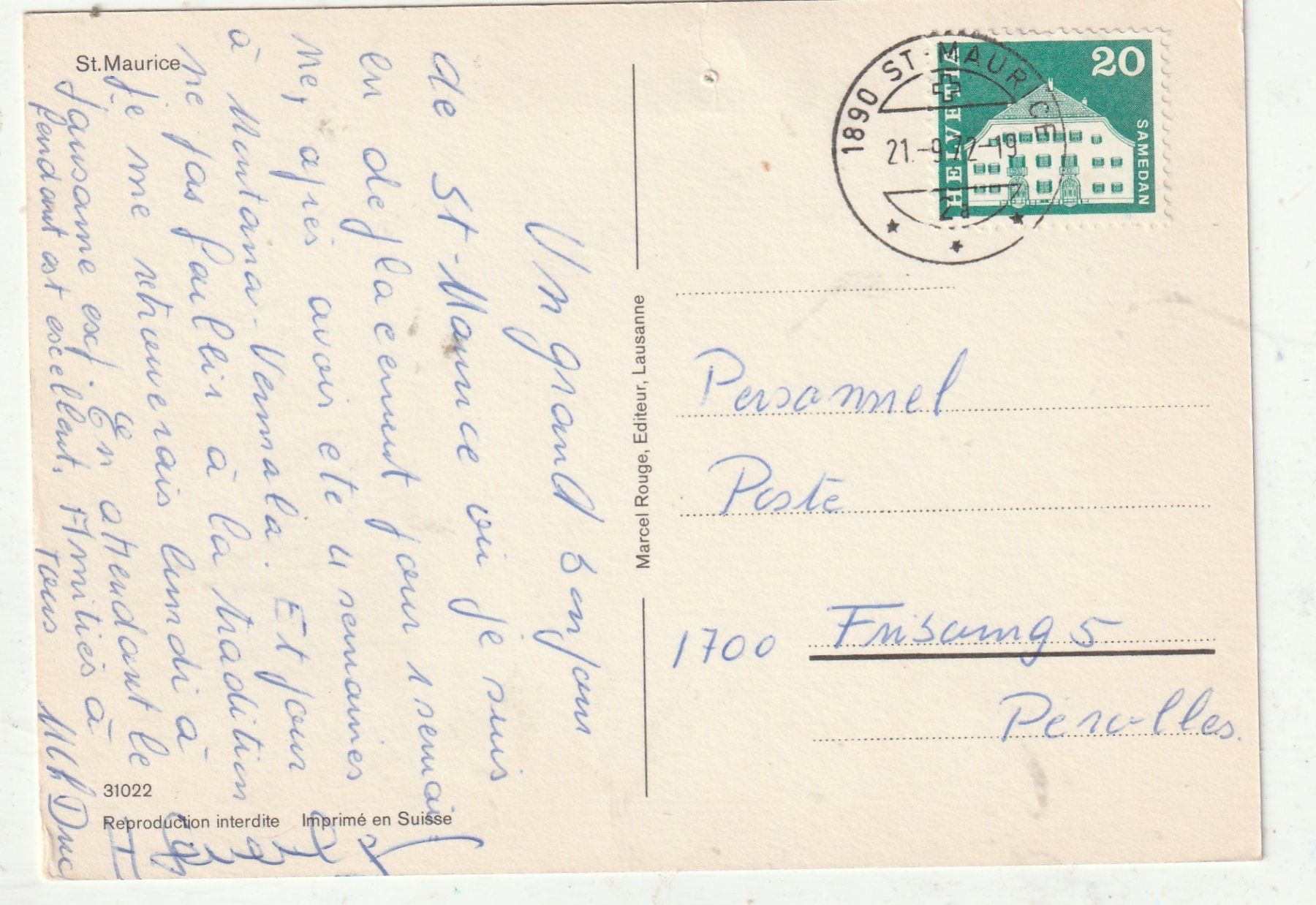 Cartoline postali: St Gallen – Usato da Lumbrein venduto da made02 1