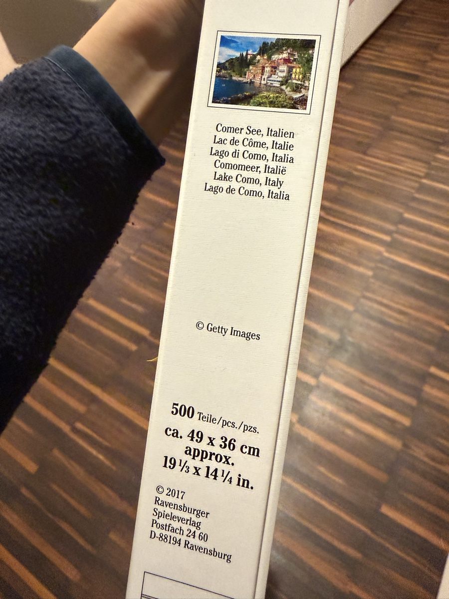 Ravensburger Puzzle: Ravensburger 500er Comer See – Usato da Zürich venduto da ans_299 1