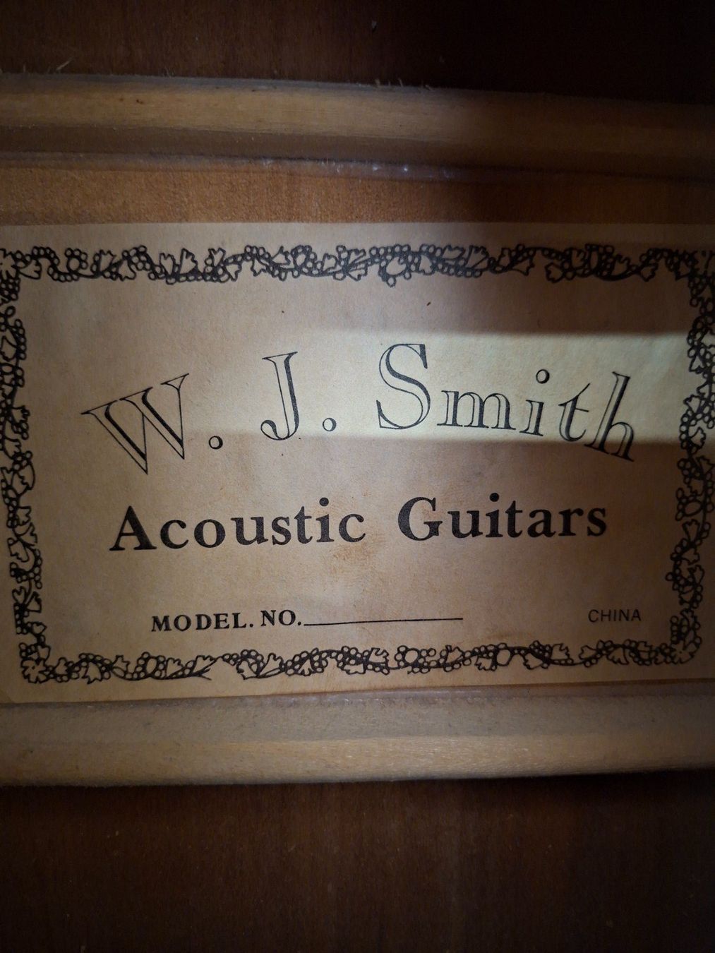 Strumenti musicali: W.J. Smith Dreadnought-Westerngitarre – Usato da Wettingen venduto da Wendemarket 2