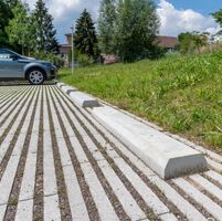 5 x Radstopper, Radabweiser, Beton, Parkplatz 180x27x10cm