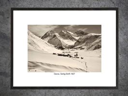 Davos Sertig-Dörfli 1927 – Historische Winteraufnahme – Gera