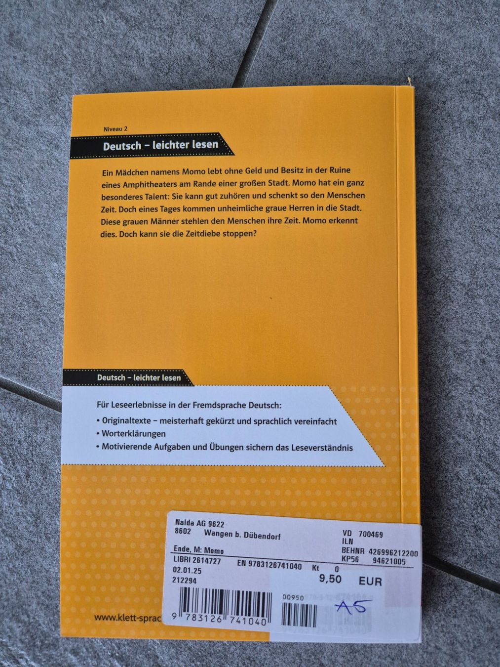 Libri: Momo - Deutsch leichter lesen Niveau 2 – Nuovo (secondo la descrizione) da Wittenbach venduto da palm-s 1