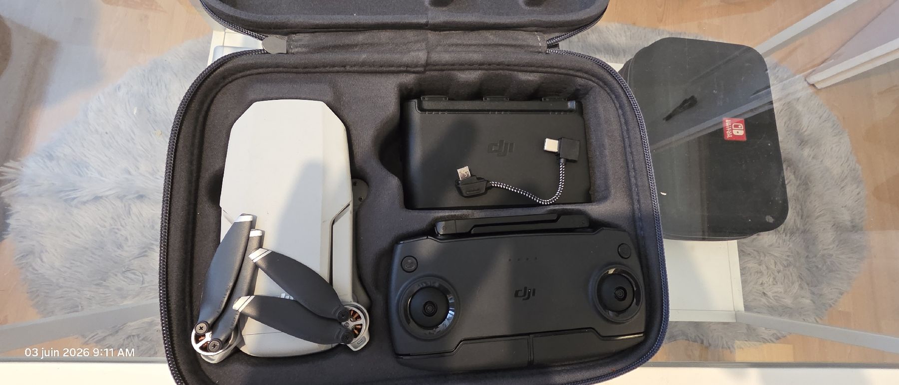 DJI Modellismo RC: DJI Mini II Drone avec télécommande, batteries et étui. – Usato da Avully venduto da ber_5ryd 2