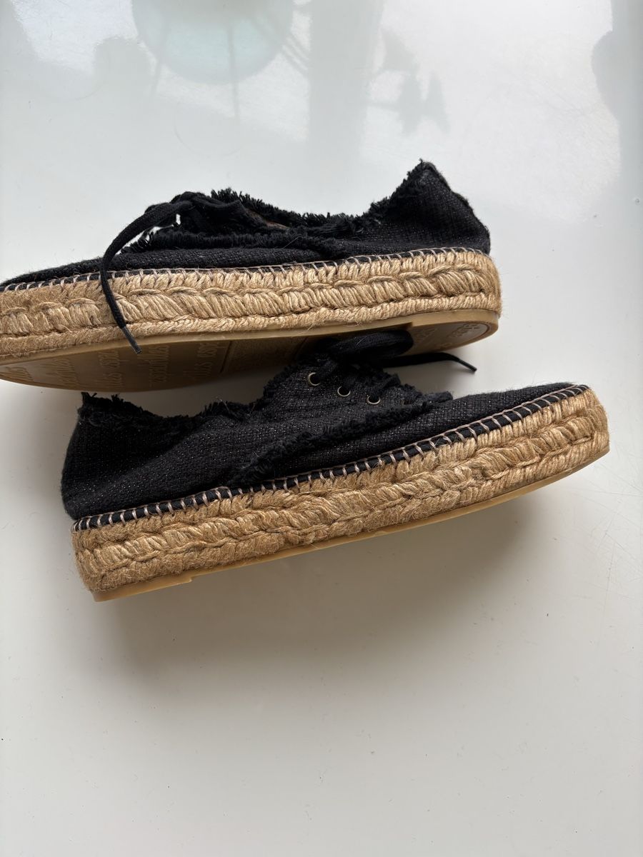 Scarpe da donna: Schuhe: Schwarze Espadrilles Gr. 40 - Neu – Nuovo e nell'imballaggio originale da Zürich venduto da Auschra1 1