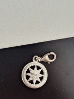 Sterling Silber Kompass Charm 925, Sommer-Schmuck