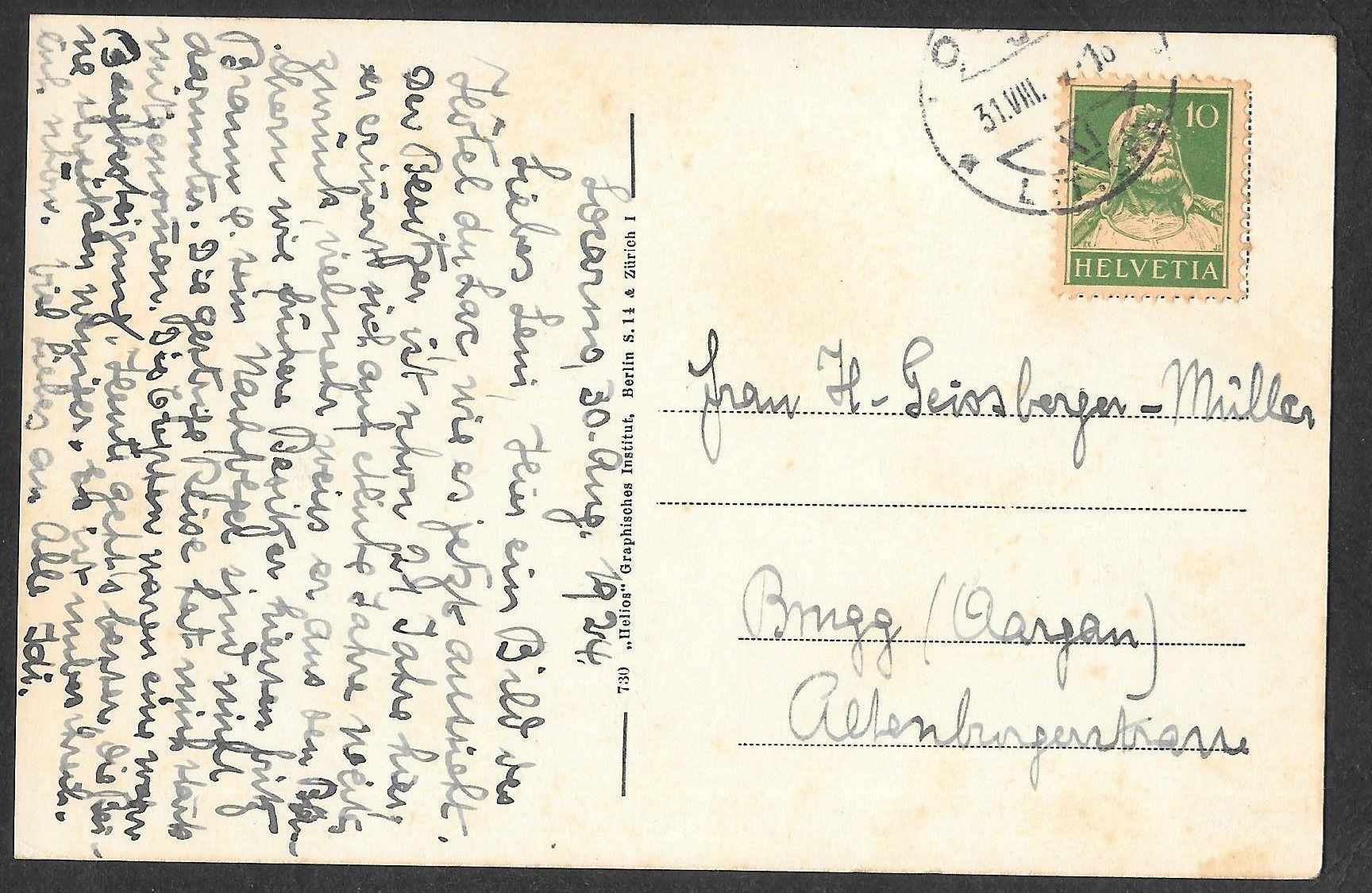 Cartoline postali: Locarno Hotel du Lac – Usato da Olten venduto da clotaldi 1