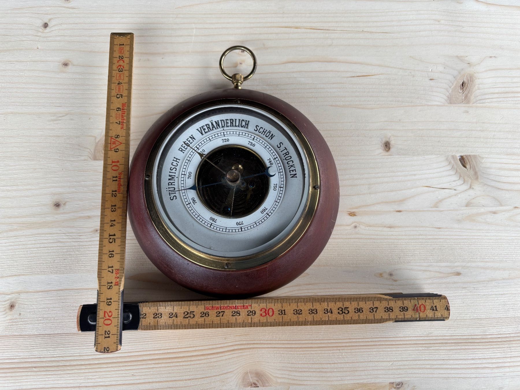 Altri elettrodomestici e apparecchi d’epoca: schöner alter runder Lufft Barometer – Usato da Feldbach venduto da Olive1 9