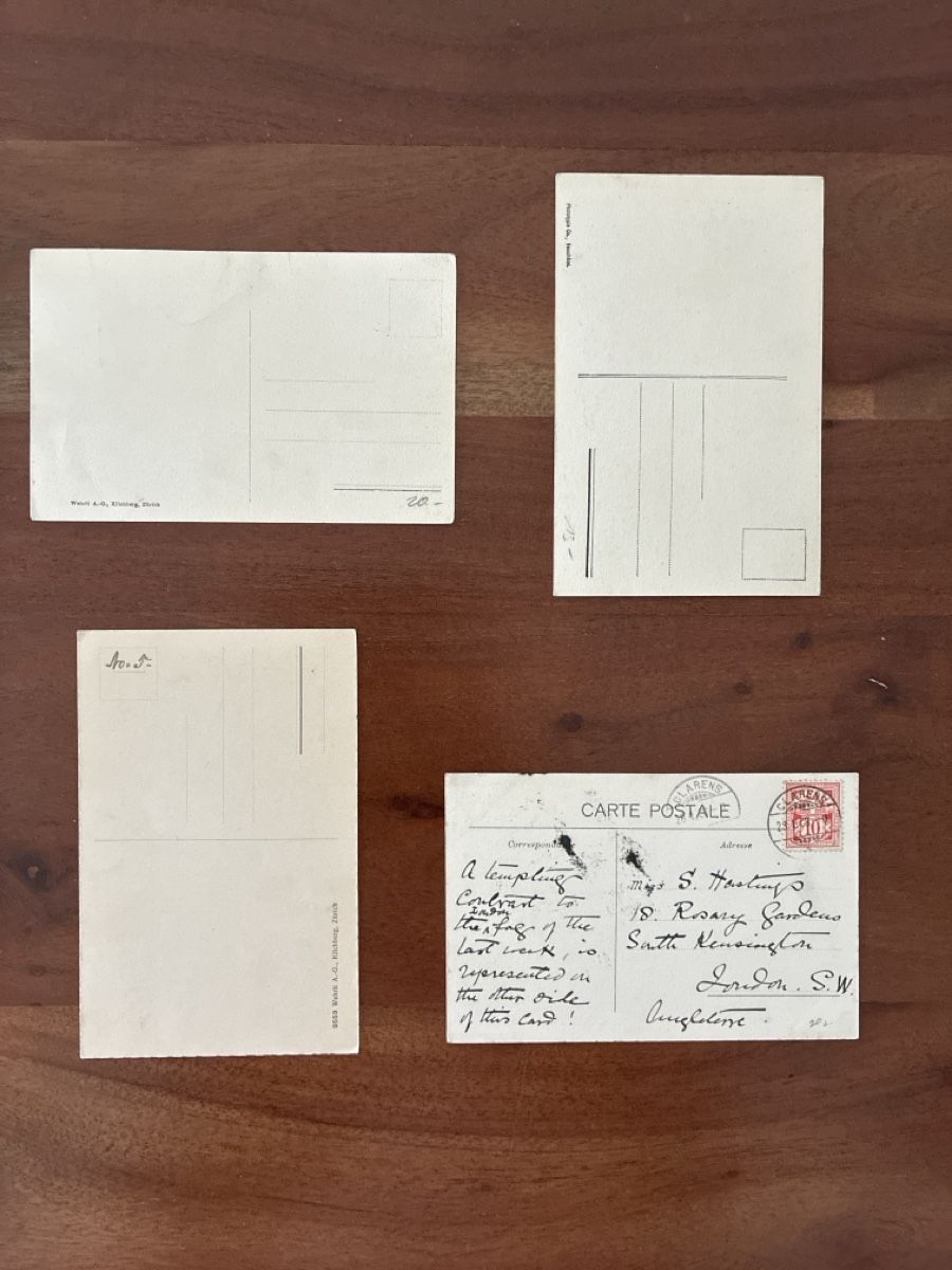 Cartoline postali: 8 Ansichtskarten Schweiz vom Bob fahren C – Usato da Oftringen venduto da Cla.vD.74 3