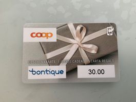 Geschenkkarte Coop - Bontique 30