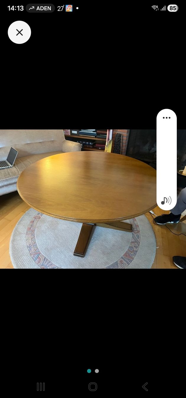 Tavoli: Runder Salontisch massiv Holz – Usato da Basel venduto da faz_hdd8