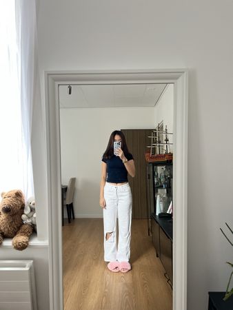 White Ripped Jeans