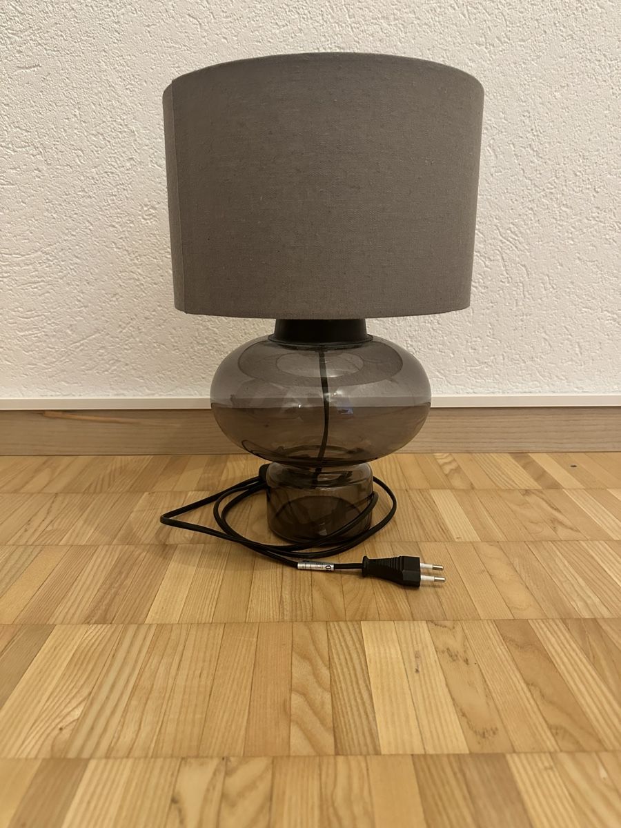 Comodini: 2x Nachttischlampe Glas Rauchgrau modern, – Nuovo (secondo la descrizione) da Sirnach venduto da ana_mvx7