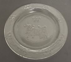 GLASTELLER - KUH* EV. HERGISW.GLAS/DM 22.5/H 2CM/INTAKT