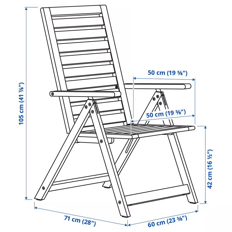 Ikea Sedie a sdraio: Ikea Äpplarö Set: Chair, Table and Cushion Box – Usato da Zug venduto da Tetiana_Pereira 5