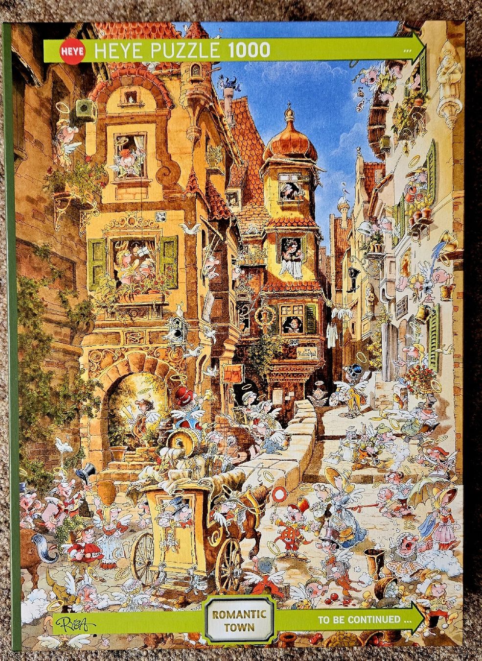 Heye Puzzle: Heye Puzzle 'Romantic Town By Day', Michael Ryba – Nuovo (secondo la descrizione) da Teufen AR venduto da patchouli13