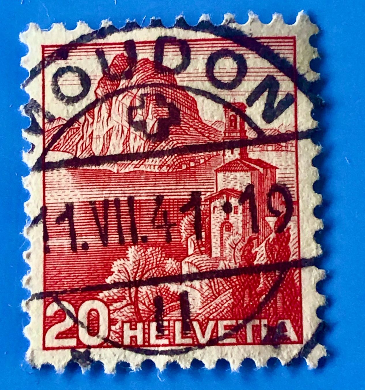 Tutti i francobolli: Nr.215 Landschaftsbilder Stempel   – Usato da Aarau venduto da Billa007