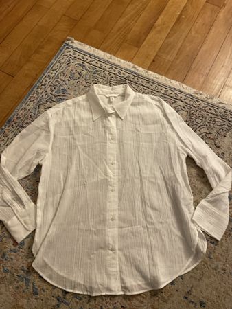 H&M Bluse, weiss, Gr. M, Sommerlich leicht & luftig!