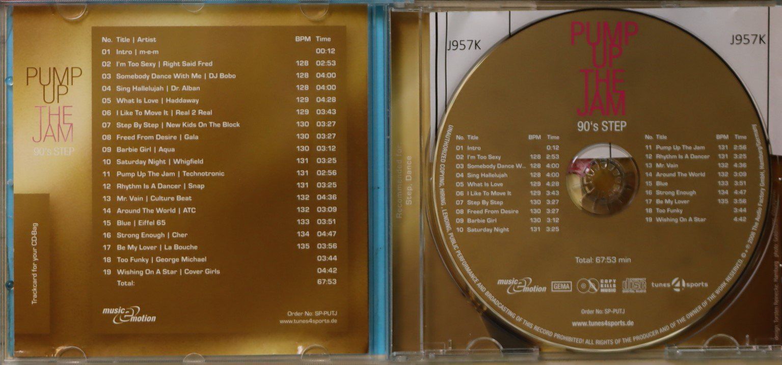 CD: Pump up the jam 90`s step – Usato da Luzern venduto da CONTENTI 1