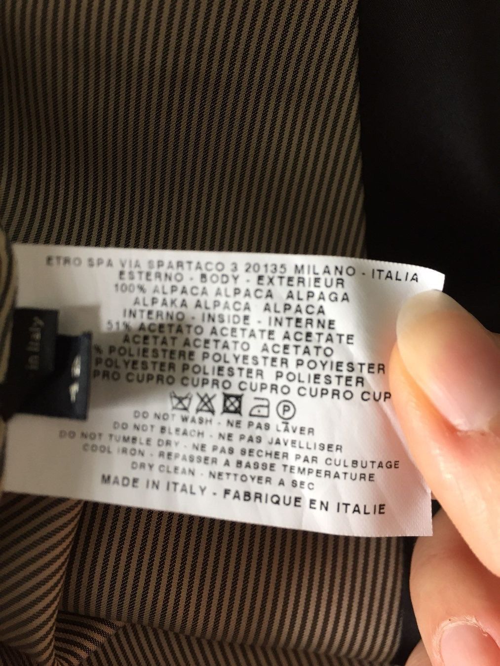 Etro Cappotti: Etro Mantel – Nuovo (secondo la descrizione) da Winterthur venduto da 19.19 7