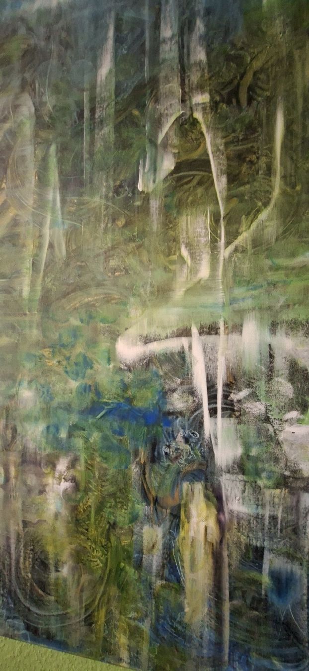 Tableaux: Gemälde "Schwanenlicht" handmade 80×100 – Neuf (Voir description) à Riehen par Steinbock1970 8